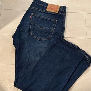 Levi's Men's Dark Indigo Straight Jeans